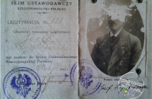 Legitymacja poselska Jozefa Krysztoforskiego