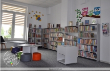 Pomieszczenia biblioteczne Centrum Kultury i Biblioteki Publicznej w Malanowie - styczeń 2020 rok
