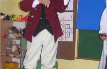 2006 Kazimierz Rasinski - Zespol Tradycja z wizyta w Gminnym Przedszkolu w Malanowie - 2006 rok
