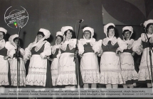 Danuta Borkowska, Maria Olenderek, Stanisława Wawrzyniak, Józefa Wielgocka, Halina Szczepaniak, Józefa Szczecińska, Janina Pakuła, Marianna Karolak, Teresa Gryceczko - zjazd delegatów kółek rolniczych, Sala Kongresowa, Warszawa - 1977 rok