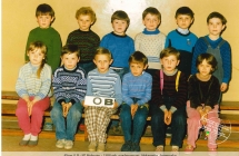 Klasa 0 B - SP Malanow - 1988 rok, wychowawca Aleksandra Jasnowska