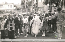 Dzien Wiosny - uczniowie SP w Malanowie - 1987 rok