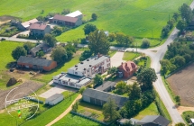 Panorama Miłaczewa z lotu ptaka