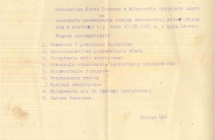 Zaproszenie na uroczystości przekazania remizy OSP Miłaczew - 1967 rok