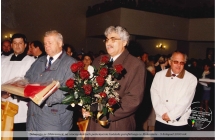 Delegacja ze Zdzieszowic na uroczystościach poświęcenia kościoła parafialnego w Malanowie - 2000 rok
