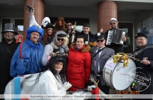 Zapustnicy z Dziadowic z wisytą w Urzędzie Gminy w Malnowie - 2018 rok