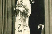 Portret nowożeńców - Bronisławy i Tadeusza Filipowiczów - 1957 rok