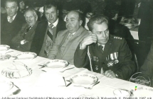 Jubileusz Gminnej Spoldzielni w Malanowie - od prawej J. Bocian, J. Walaszczyk, K. Plociennik - 1987 rok