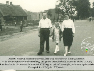 Jozef i Regina Janiccy na ulicy Kaliskiej. Lata 60-te