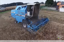 Kombajn podczas prac
